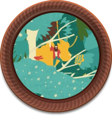 animated jungle art gif on pumpernickel pixie