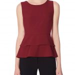 peplum top marsala pantone color of the year 2015