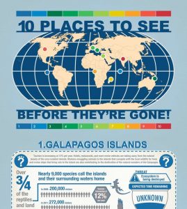 travel destinations infographics