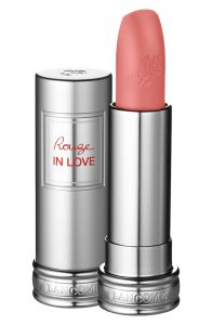 Lancôme Rouge in Love Lipstick ‘Tinted Rose’ soft pink lipsticks on pumpernickel pixie