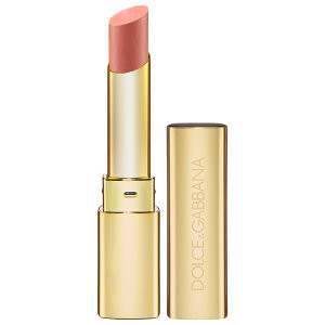 Dolce & Gabbana Passion Duo Gloss Fusion Lipstick ‘Darling 10 Sheer Peachy Pink soft pink lipsticks on pumpernickel pixie