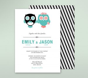 owl themed wedding invitations pumpernickel pixie