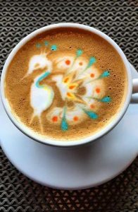 latte art coffee art pumpernickel pixie