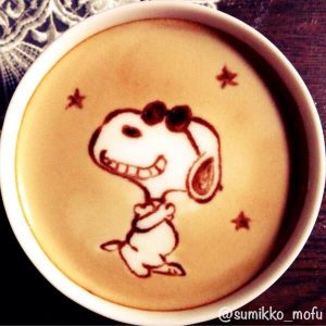 latte art coffee art pumpernickel pixie