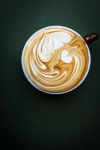 latte art coffee art pumpernickel pixie