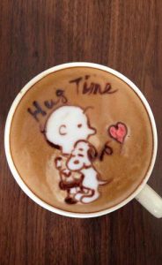 latte art coffee art pumpernickel pixie