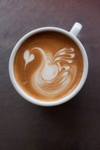 latte art coffee art pumpernickel pixie