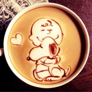 latte art coffee art pumpernickel pixie