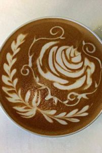 latte art coffee art pumpernickel pixie