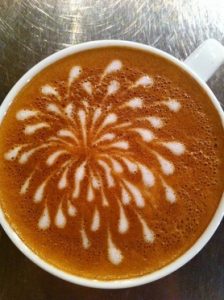 latte art coffee art pumpernickel pixie