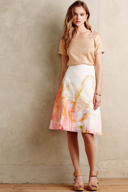 spring fashion trends 2015 on pumpernickel pixie printed abstract a line skirt anthropologie