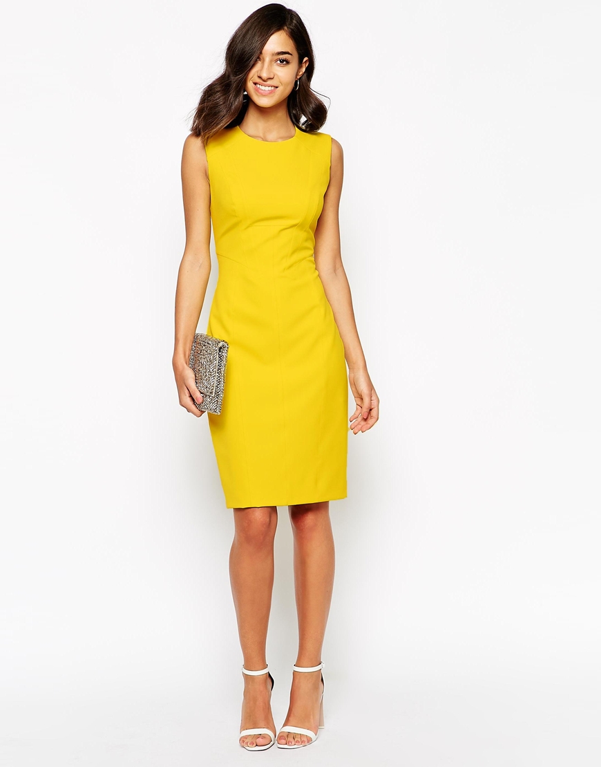 spring fashion trends 2015 on pumpernickel pixie yellow bodycon dress asos