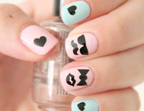 nail decals nail stickers nail art fashion nails manicures on pumpernickel pixie