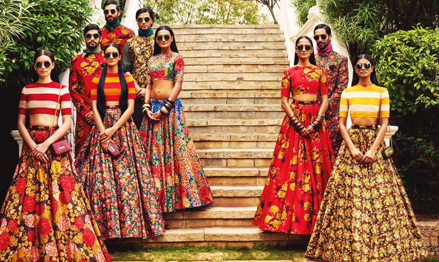 sabyasachi summer resort 2015 ad campaign floral vintage retro sequins pumpernickel pixie