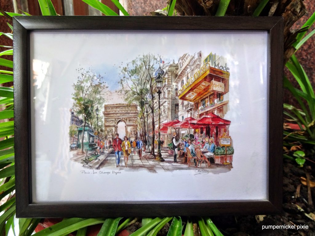 champs elysees france paris street art painting pumpernickel pixie