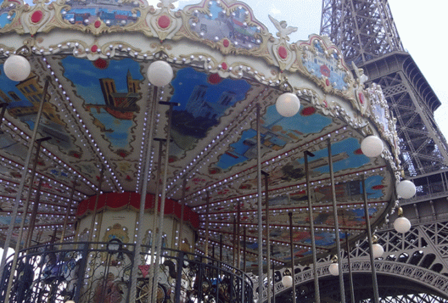 paris france eiffel tower carousel one week one photo travel tales pumpernickel pixie