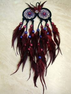 dreams, home decor, bedroom decor, owl, dream catcher, dreamcatcher, native american, new age movement, good luck charm, traditional, vintage, etsy, positive, optimism, hope, happy, happiness, pumpernickel pixie