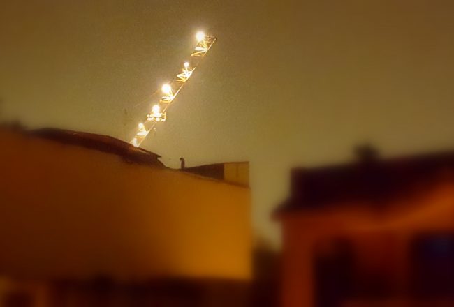 stairway to heaven, city lights, night, buildings, crane, photography, a photo a week, pumpernickel pixie