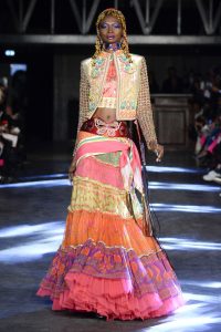 fashion week, spring summer 2016, paris, ready to wear, manish arora, indian fashion designer, india, kitsch, psychedelic, colorful, bohemian, gypsy, disco, hippie, quirky, drama, embellished, fun, happy, sequins, embroidery, tassels, prints, wearable fashion, eye catching, exclusively.com, vogue, runway, pumpernickel pixie