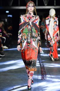 fashion week, spring summer 2016, paris, ready to wear, manish arora, indian fashion designer, india, kitsch, psychedelic, colorful, bohemian, gypsy, disco, hippie, quirky, drama, embellished, fun, happy, sequins, embroidery, tassels, prints, wearable fashion, eye catching, exclusively.com, vogue, runway, pumpernickel pixie