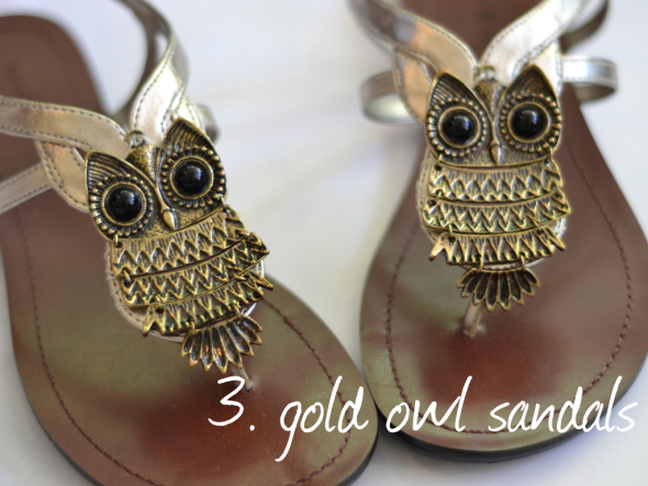 owl flip flops