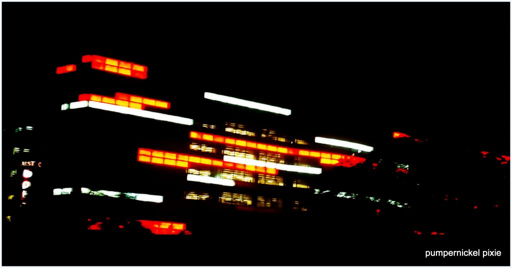 night lights, city lights, night photography, airtel gurgaon, building at night, a photo a week, photography, pumpernickel pixie